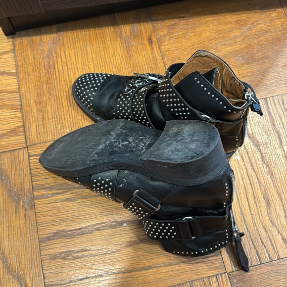 ZARA rivets leather boots - Picture 4 of 4